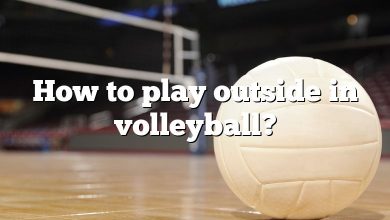 How to play outside in volleyball?