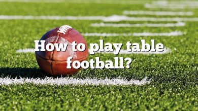 How to play table football?