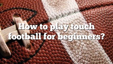 How to play touch football for beginners?