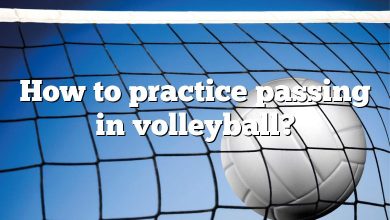 How to practice passing in volleyball?