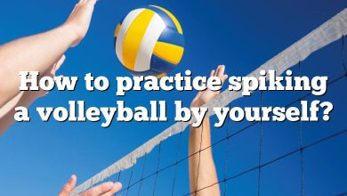 How to practice spiking a volleyball by yourself?