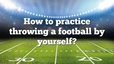 How to practice throwing a football by yourself?