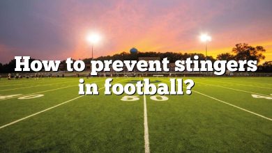 How to prevent stingers in football?