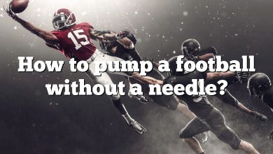 How to pump a football without a needle?