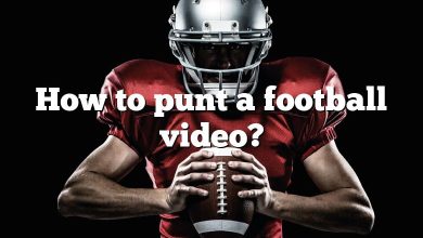 How to punt a football video?