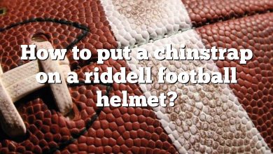 How to put a chinstrap on a riddell football helmet?