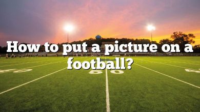 How to put a picture on a football?