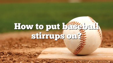 How to put baseball stirrups on?