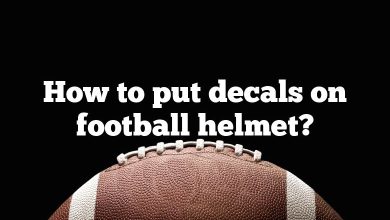 How to put decals on football helmet?