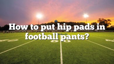 How to put hip pads in football pants?