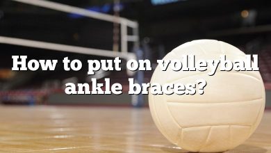 How to put on volleyball ankle braces?