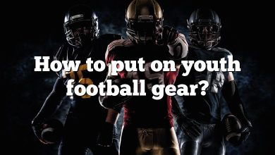 How to put on youth football gear?