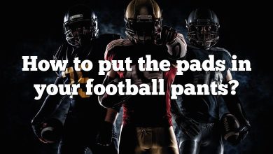 How to put the pads in your football pants?