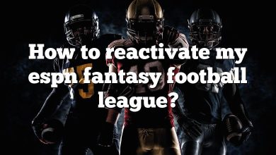 How to reactivate my espn fantasy football league?