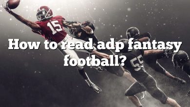 How to read adp fantasy football?