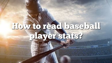 How to read baseball player stats?