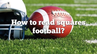 How to read squares football?