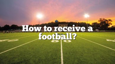 How to receive a football?
