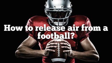 How to release air from a football?