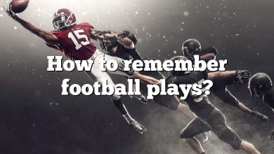 How to remember football plays?