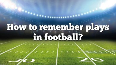 How to remember plays in football?