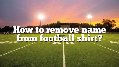 How to remove name from football shirt?