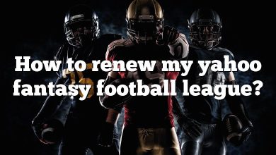 How to renew my yahoo fantasy football league?