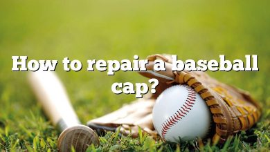 How to repair a baseball cap?