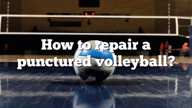 How to repair a punctured volleyball?