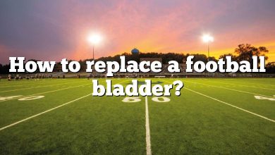 How to replace a football bladder?