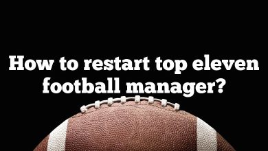 How to restart top eleven football manager?