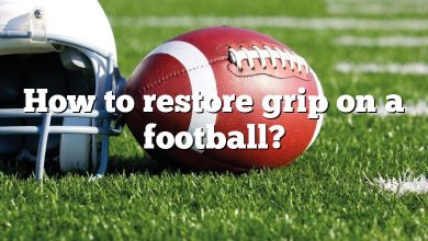 How to restore grip on a football?