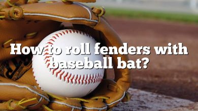 How to roll fenders with baseball bat?