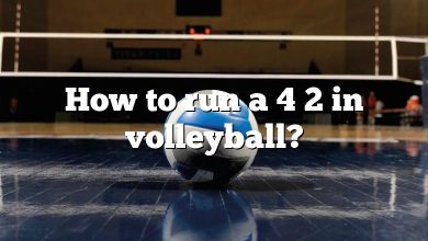 How to run a 4 2 in volleyball?