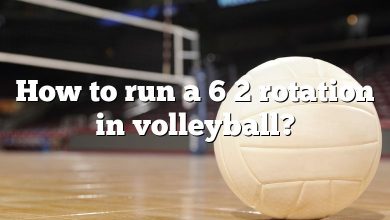 How to run a 6 2 rotation in volleyball?