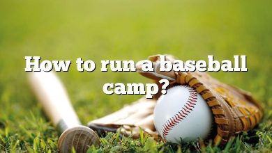 How to run a baseball camp?