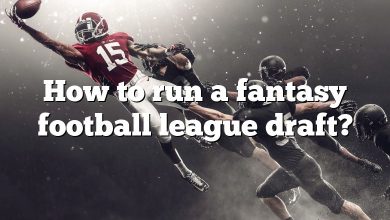 How to run a fantasy football league draft?