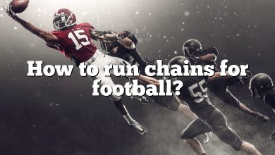 How to run chains for football?