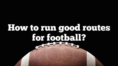 How to run good routes for football?