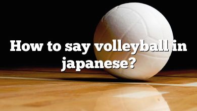 How to say volleyball in japanese?