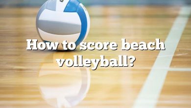 How to score beach volleyball?