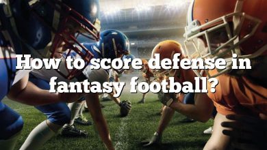 How to score defense in fantasy football?