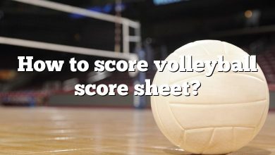 How to score volleyball score sheet?