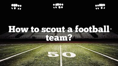 How to scout a football team?