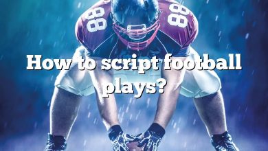 How to script football plays?