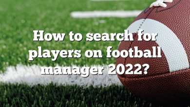 How to search for players on football manager 2022?