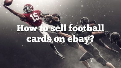 How to sell football cards on ebay?