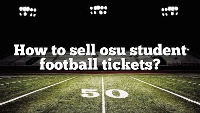 How to sell osu student football tickets?