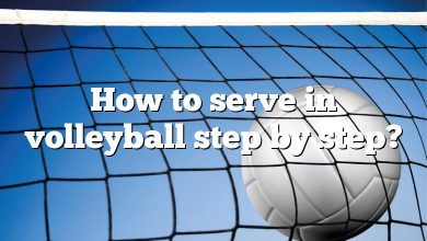 How to serve in volleyball step by step?