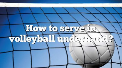 How to serve in volleyball underhand?